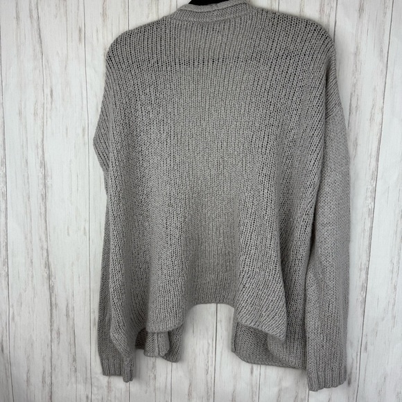 Anthropologie Wooden Ships gray open knit sweater M/L - Picture 6 of 6